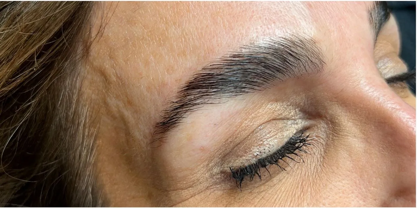 After: After Brow & lash treatments