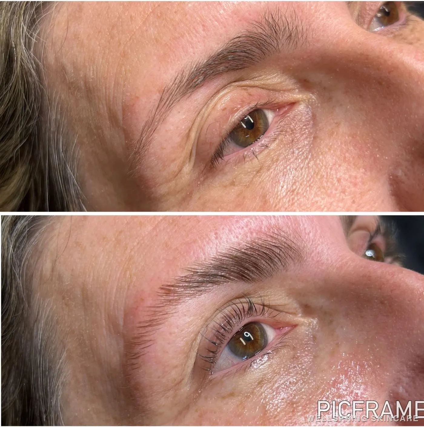 Before and after: Brow & lash treatments