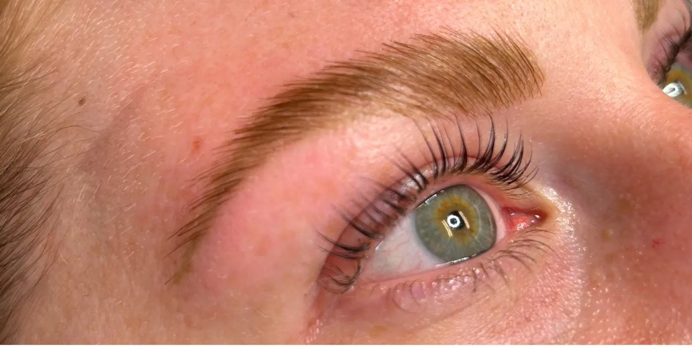 After: After Brow & lash treatments